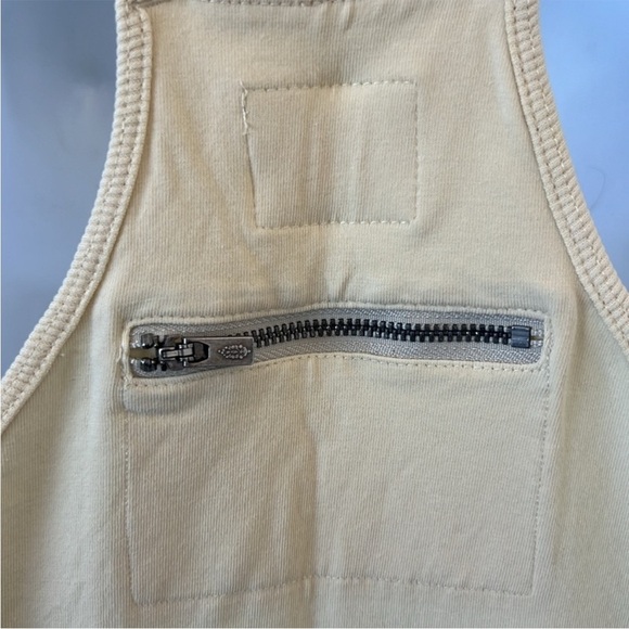 Free people Movement Hot Shot Onesie Jumpsuit Butter Yellow size XL NWOT - Picture 9 of 10